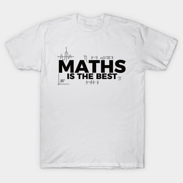 Maths Is The Best T-Shirt by badCasperTess